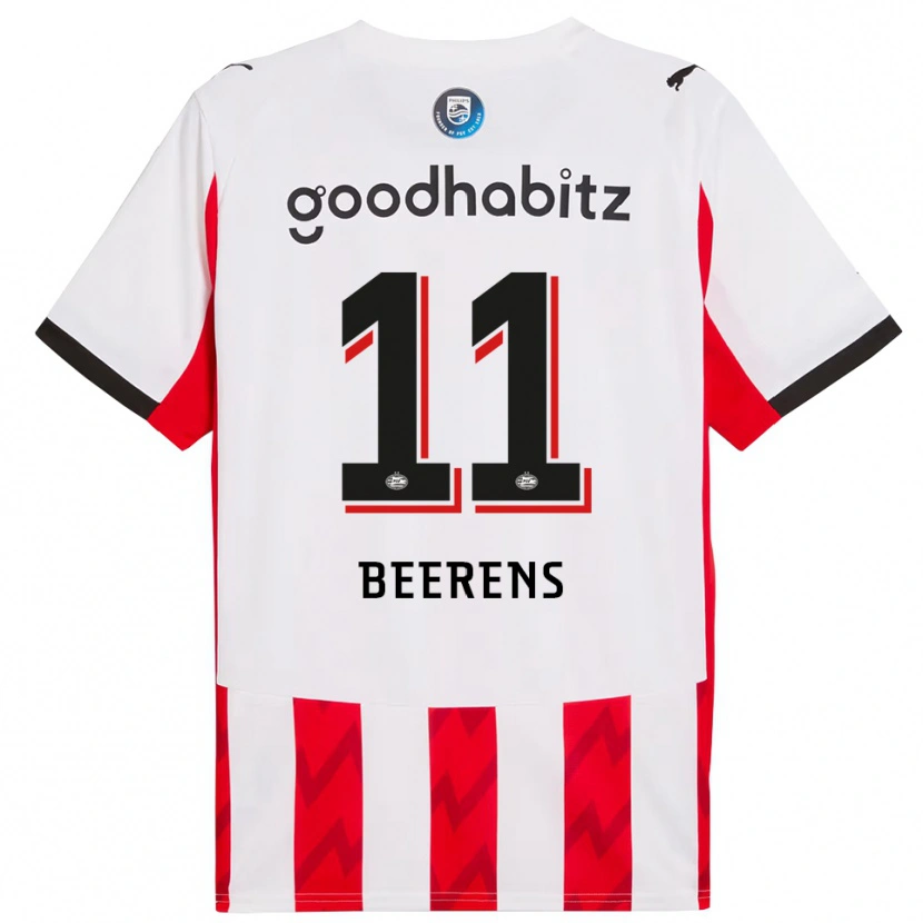 Danxen Kid Jairo Beerens #11 Red White Home Jersey 2025/26 T-Shirt