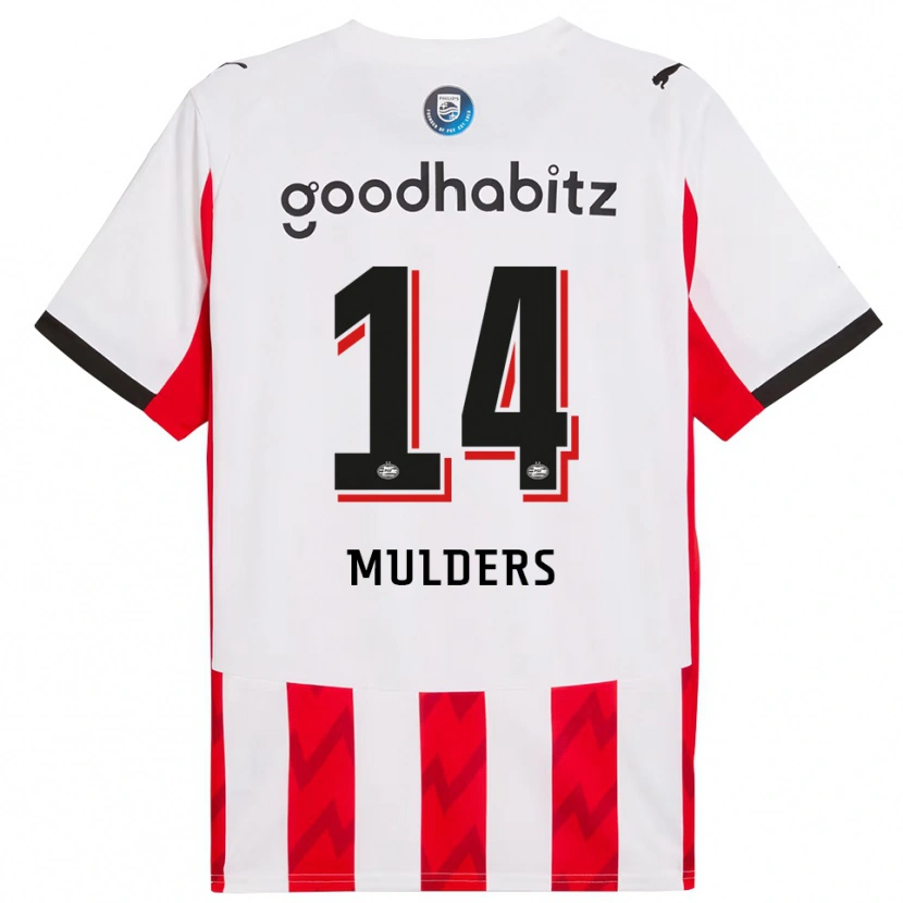 Danxen Kid Boet Mulders #14 Red White Home Jersey 2025/26 T-Shirt