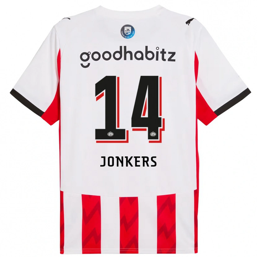 Danxen Kid Brent Jonkers #14 Red White Home Jersey 2025/26 T-Shirt