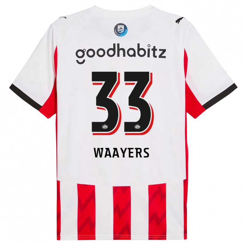 Danxen Kid Eus Waayers #33 Red White Home Jersey 2025/26 T-Shirt