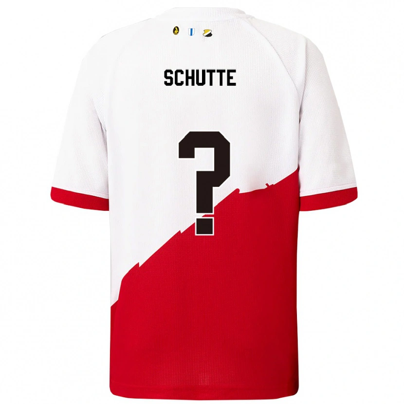 Danxen Kid Olivier Schutte #0 White Red Home Jersey 2025/26 T-Shirt