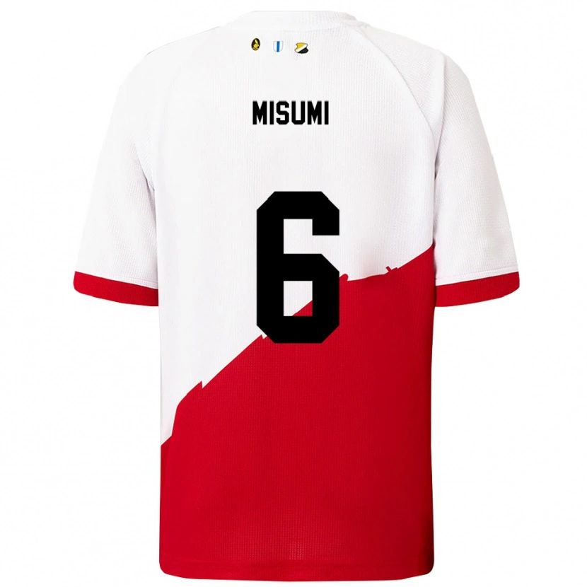 Danxen Kid Noë Misumi #6 White Red Home Jersey 2025/26 T-Shirt