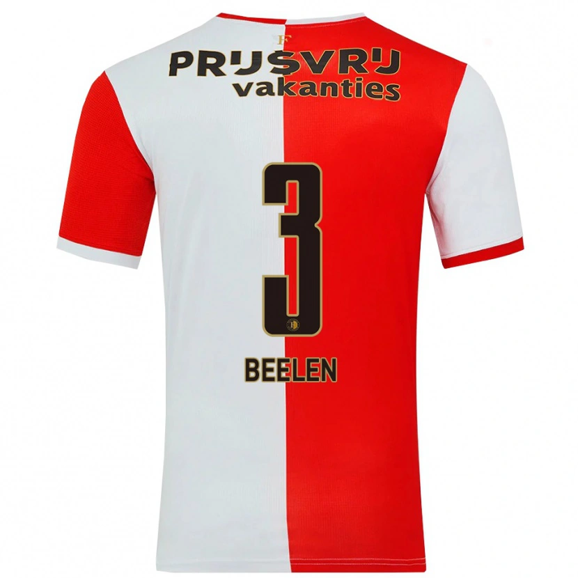 Danxen Kid Thomas Beelen #3 Red White Home Jersey 2025/26 T-Shirt