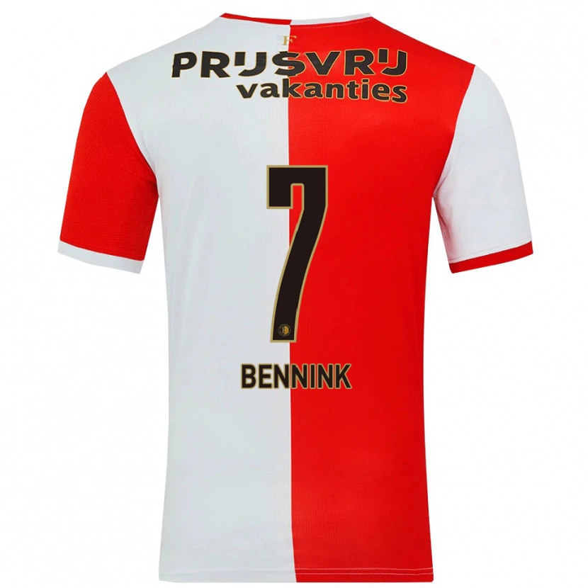 Danxen Kid Maxime Bennink #7 Red White Home Jersey 2025/26 T-Shirt
