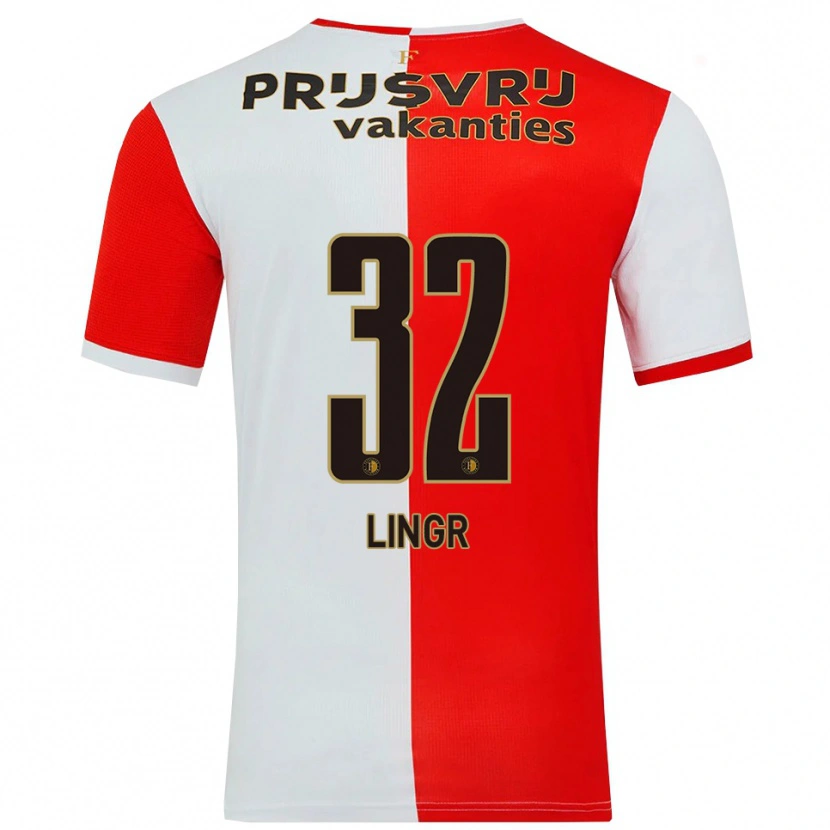Danxen Kid Ondrej Lingr #32 Red White Home Jersey 2025/26 T-Shirt