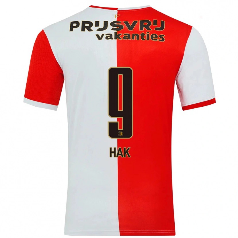 Danxen Kid Xavi Hak #9 Red White Home Jersey 2025/26 T-Shirt