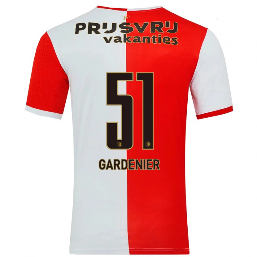Danxen Kid Lucas Gardenier #51 Red White Home Jersey 2025/26 T-Shirt