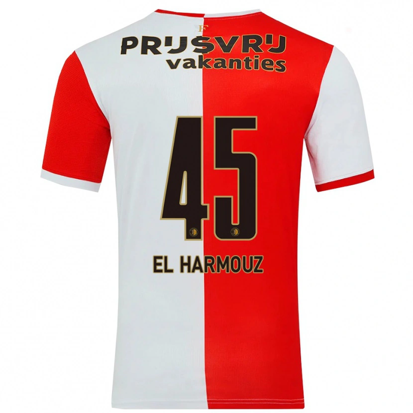 Danxen Kid Nassim El Harmouz #45 Red White Home Jersey 2025/26 T-Shirt