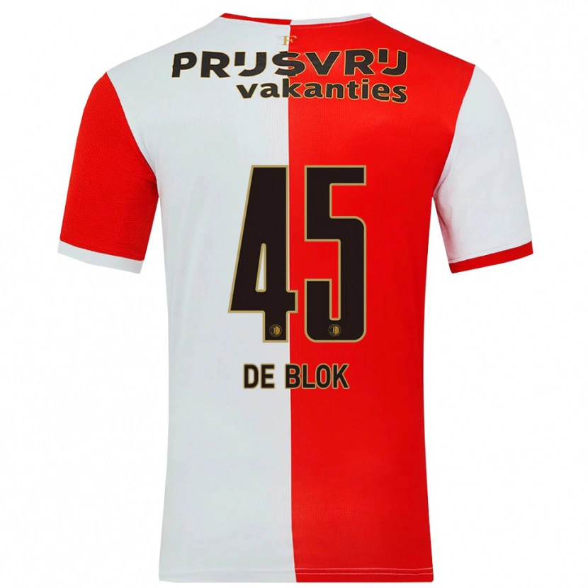 Danxen Kid Lars De Blok #45 Red White Home Jersey 2025/26 T-Shirt