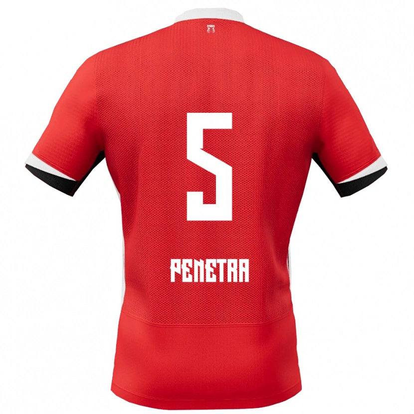 Danxen Kid Alexandre Penetra #5 Red White Home Jersey 2025/26 T-Shirt