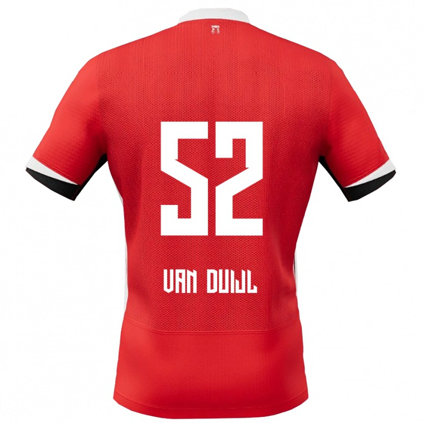 Danxen Kid Billy Van Duijl #52 Red White Home Jersey 2025/26 T-Shirt