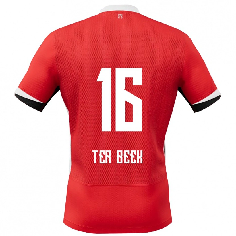 Danxen Kid Kai Ter Beek #16 Red White Home Jersey 2025/26 T-Shirt
