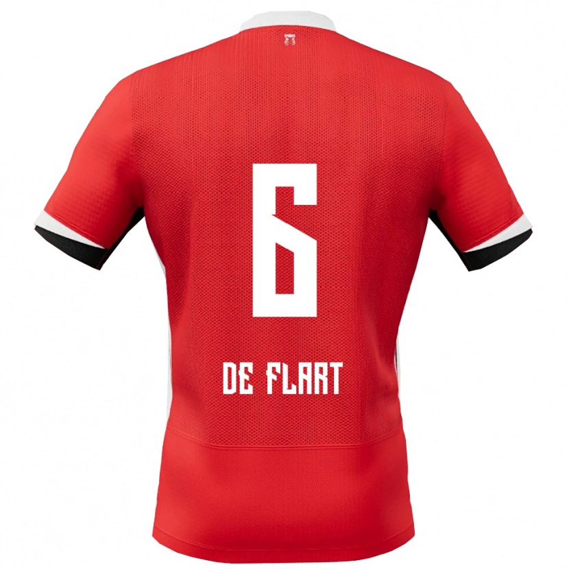 Danxen Kid Onne De Flart #6 Red White Home Jersey 2025/26 T-Shirt
