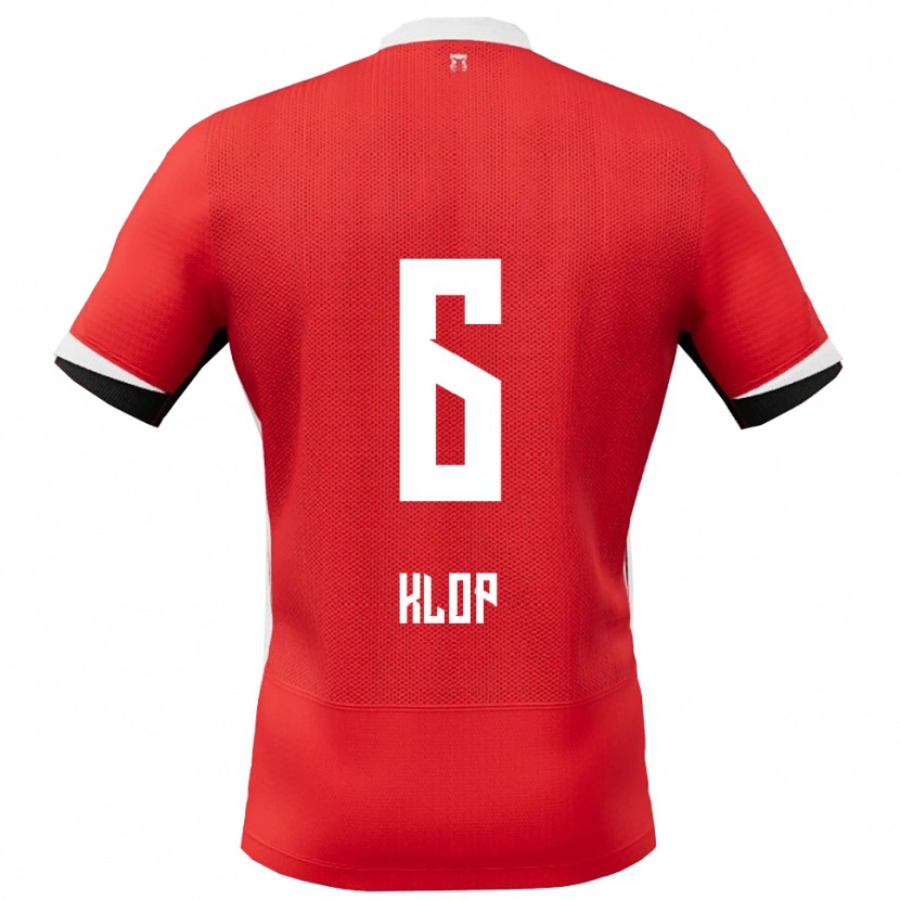 Danxen Kid Cas Klop #6 Red White Home Jersey 2025/26 T-Shirt