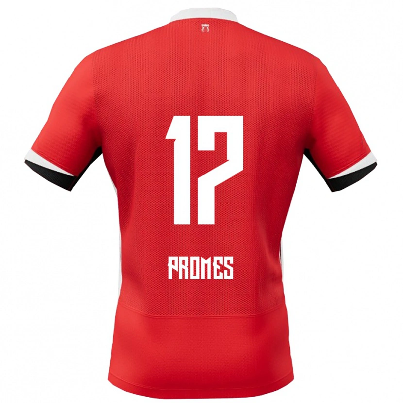 Danxen Kid Rodrigo Promes #17 Red White Home Jersey 2025/26 T-Shirt