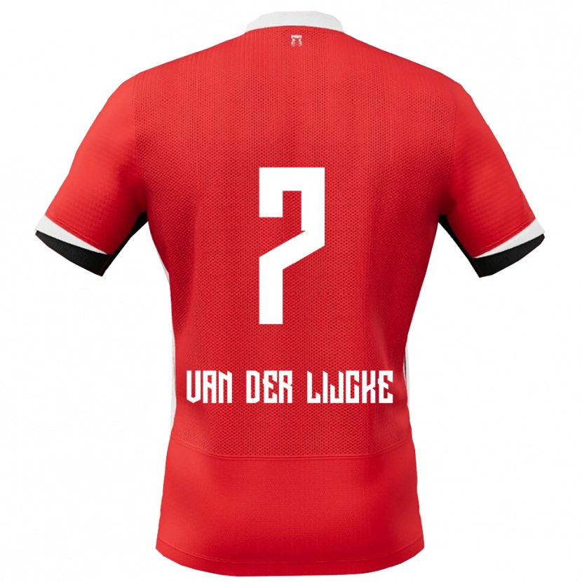 Danxen Kid Donny Van Der Lijcke #7 Red White Home Jersey 2025/26 T-Shirt