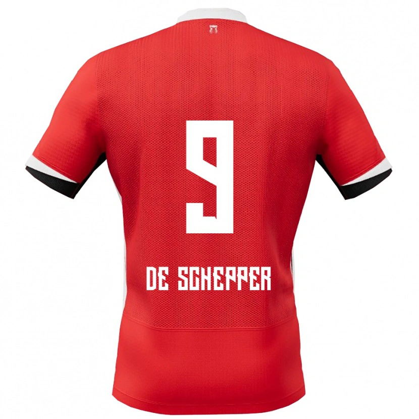 Danxen Kid Dean Ijssel De Schepper #9 Red White Home Jersey 2025/26 T-Shirt
