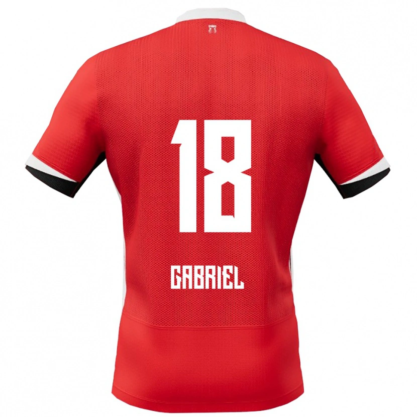 Danxen Kid Gabriel Jongens #18 Red White Home Jersey 2025/26 T-Shirt