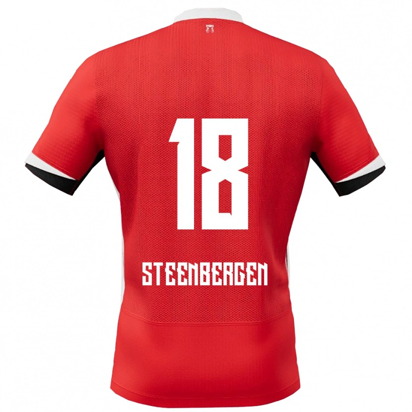 Danxen Kid Thom Steenbergen #18 Red White Home Jersey 2025/26 T-Shirt