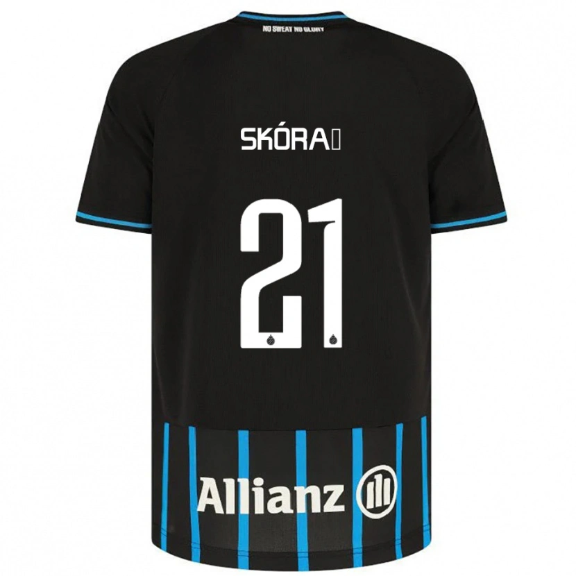 Danxen Kid Michal Skoras #21 Black Blue Home Jersey 2025/26 T-Shirt