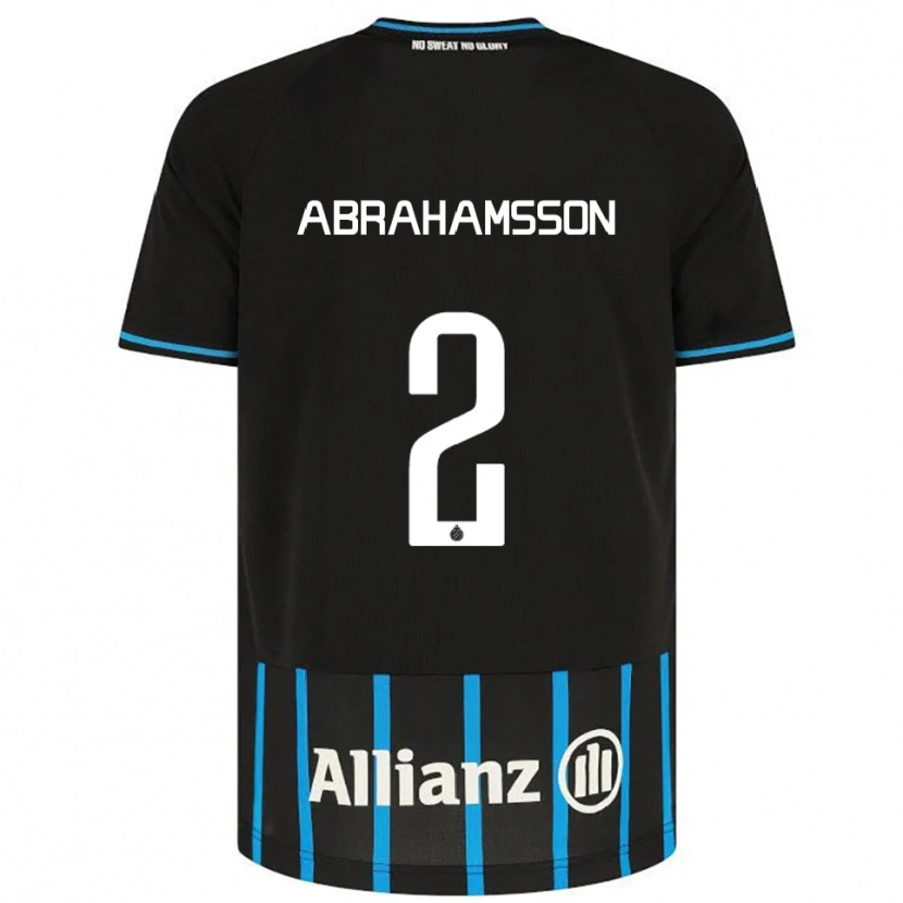 Danxen Kid Sejde Abrahamsson #2 Black Blue Home Jersey 2025/26 T-Shirt