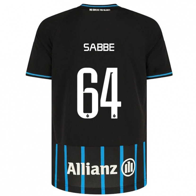 Danxen Kid Kyriani Sabbe #64 Black Blue Home Jersey 2025/26 T-Shirt