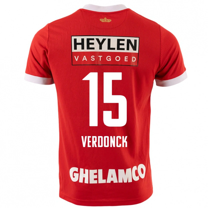 Danxen Kid Dries Verdonck #15 Red White Home Jersey 2025/26 T-Shirt