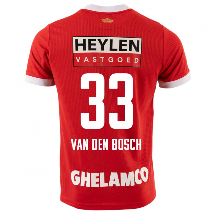 Danxen Kid Zeno Van Den Bosch #33 Red White Home Jersey 2025/26 T-Shirt