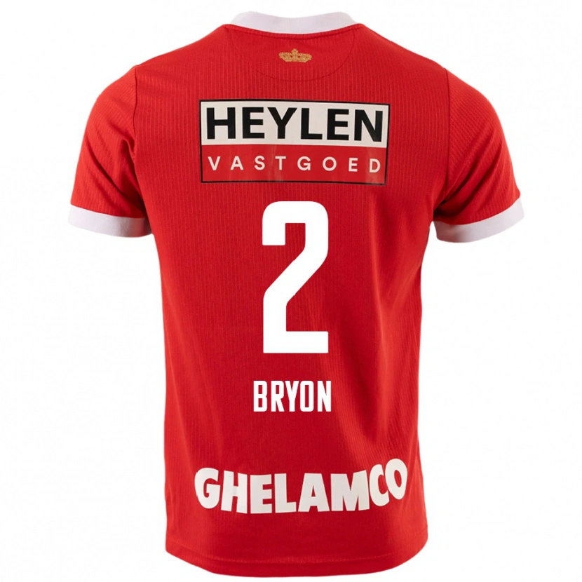 Danxen Kid Robbe Bryon #2 Red White Home Jersey 2025/26 T-Shirt