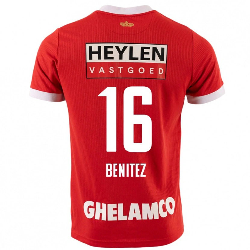 Danxen Kid Mauricio Benítez #16 Red White Home Jersey 2025/26 T-Shirt