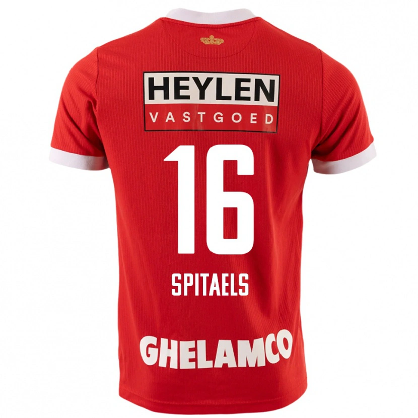 Danxen Kid Nathan Spitaels #16 Red White Home Jersey 2025/26 T-Shirt