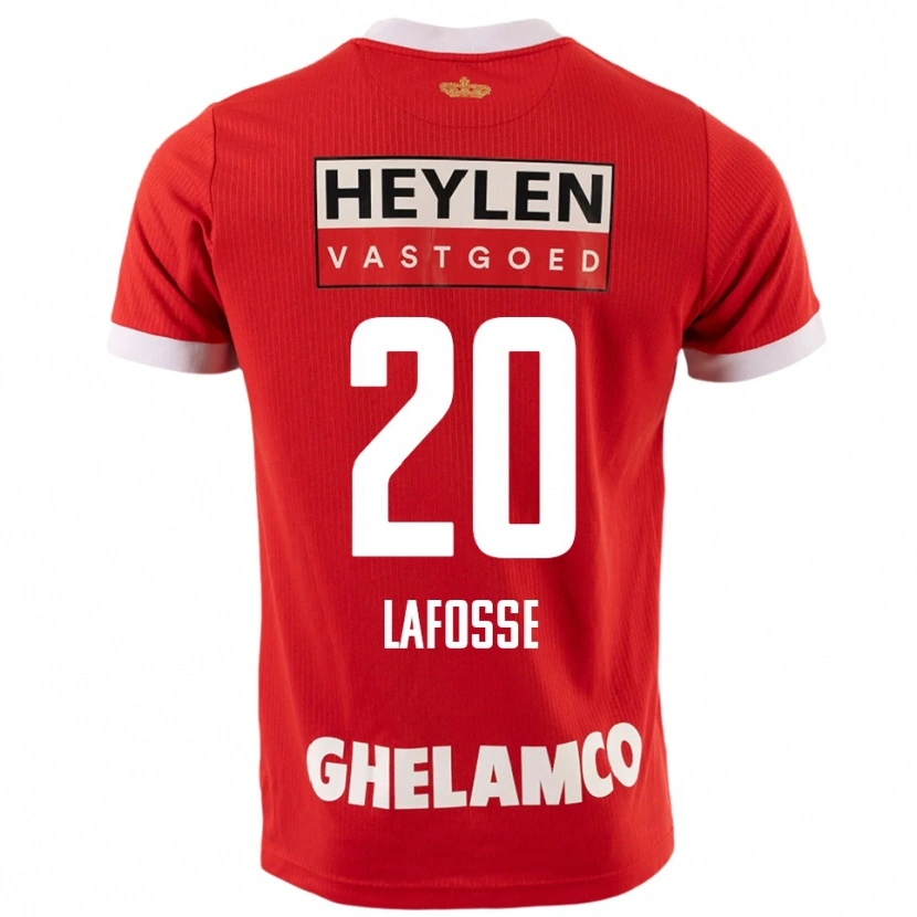 Danxen Kid Jarne Lafosse #20 Red White Home Jersey 2025/26 T-Shirt