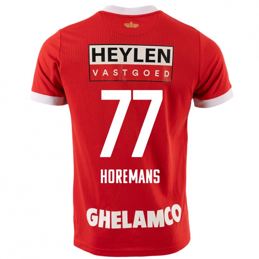 Danxen Kid Milo Horemans #77 Red White Home Jersey 2025/26 T-Shirt