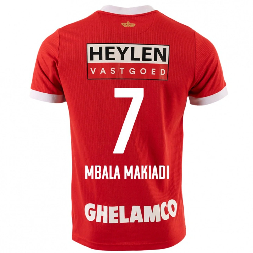 Danxen Kid Ravi Mbala Makiadi #7 Red White Home Jersey 2025/26 T-Shirt