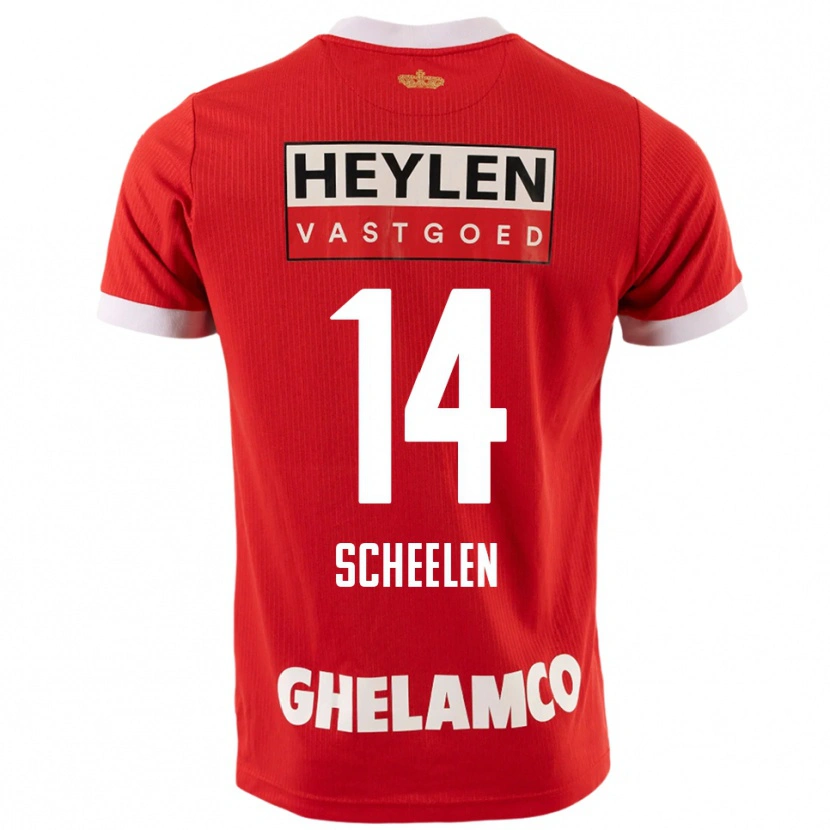 Danxen Kid Thijme Scheelen #14 Red White Home Jersey 2025/26 T-Shirt