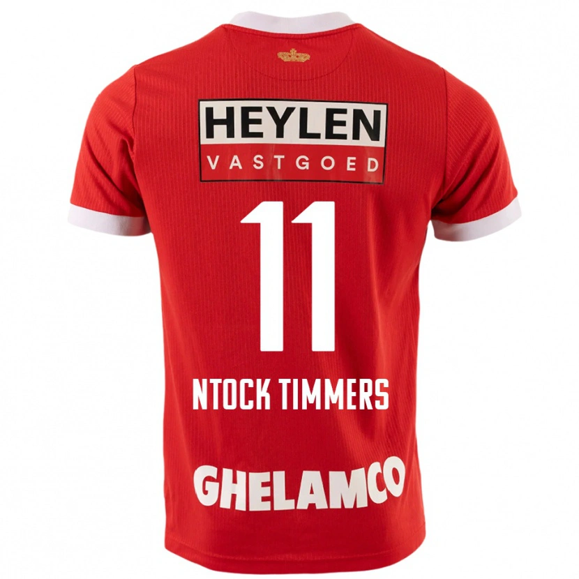 Danxen Kid Kurtis Ntock Timmers #11 Red White Home Jersey 2025/26 T-Shirt