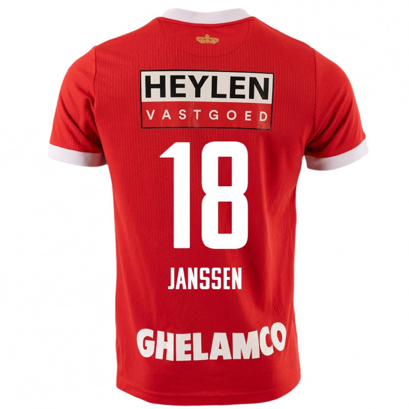 Danxen Kid Vincent Janssen #18 Red White Home Jersey 2025/26 T-Shirt