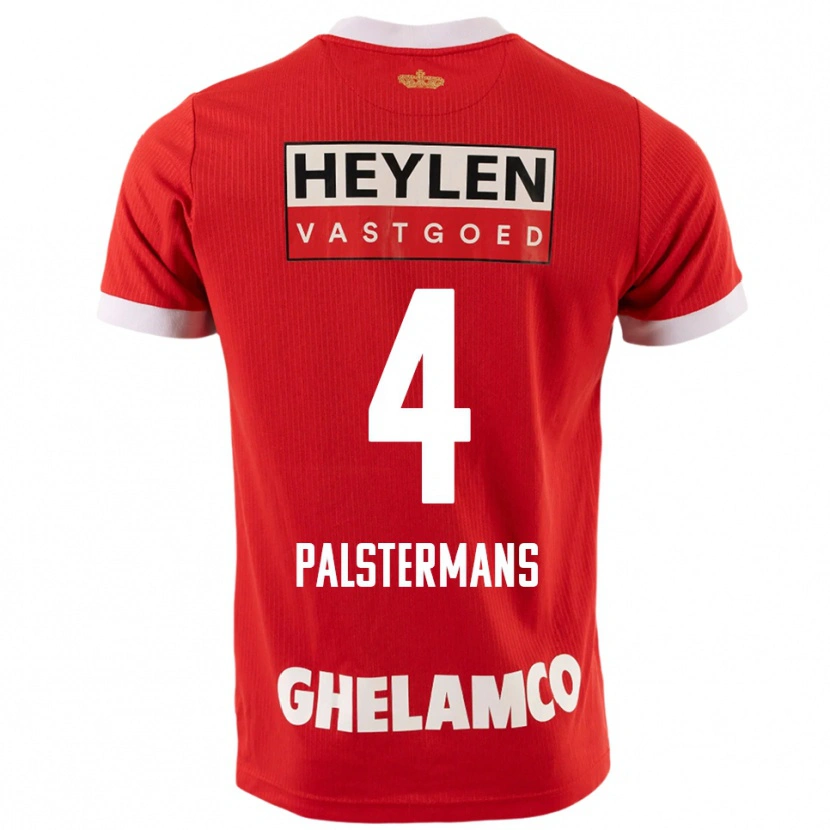 Danxen Kid Jasper Palstermans #4 Red White Home Jersey 2025/26 T-Shirt