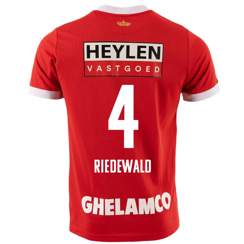 Danxen Kid Jairo Riedewald #4 Red White Home Jersey 2025/26 T-Shirt