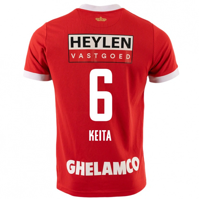 Danxen Kid Thierno Keita #6 Red White Home Jersey 2025/26 T-Shirt