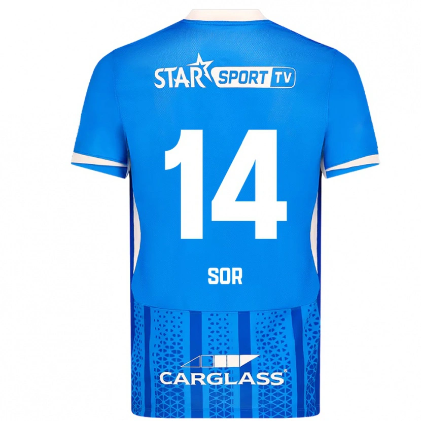 Danxen Kid Yira Sor #14 Blue White Home Jersey 2025/26 T-Shirt