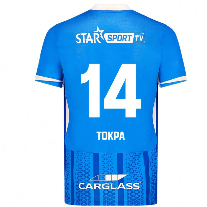 Danxen Kid Winner Tokpa #14 Blue White Home Jersey 2025/26 T-Shirt