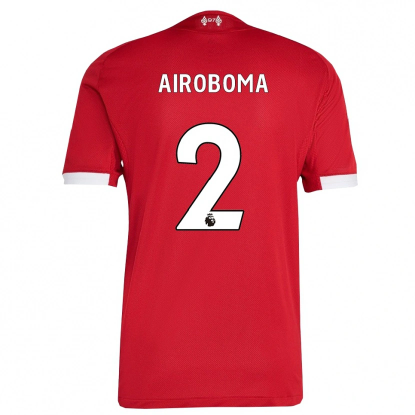 Danxen Kid Emmanuel Airoboma #2 Red White Home Jersey 2025/26 T-Shirt