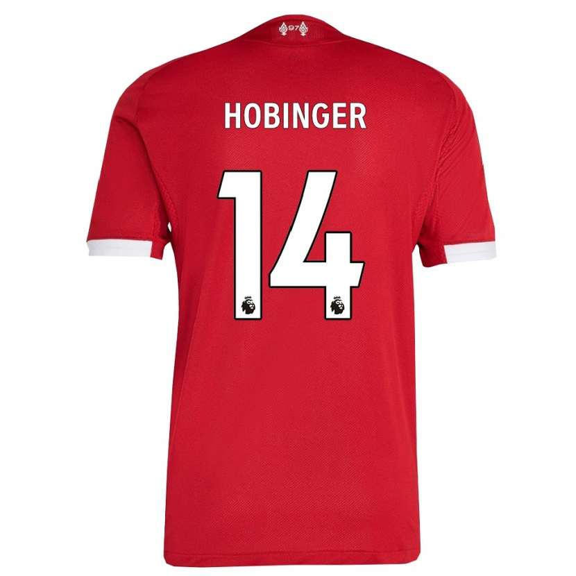 Danxen Kid Marie Höbinger #14 Red White Home Jersey 2025/26 T-Shirt
