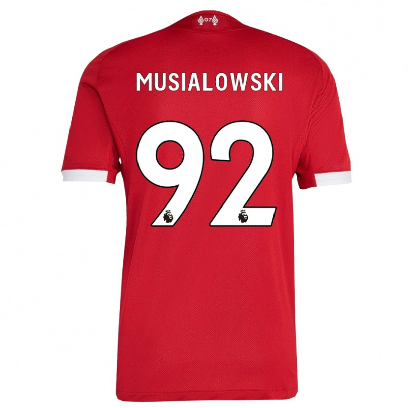 Danxen Kid Mateusz Musialowski #92 Red White Home Jersey 2025/26 T-Shirt