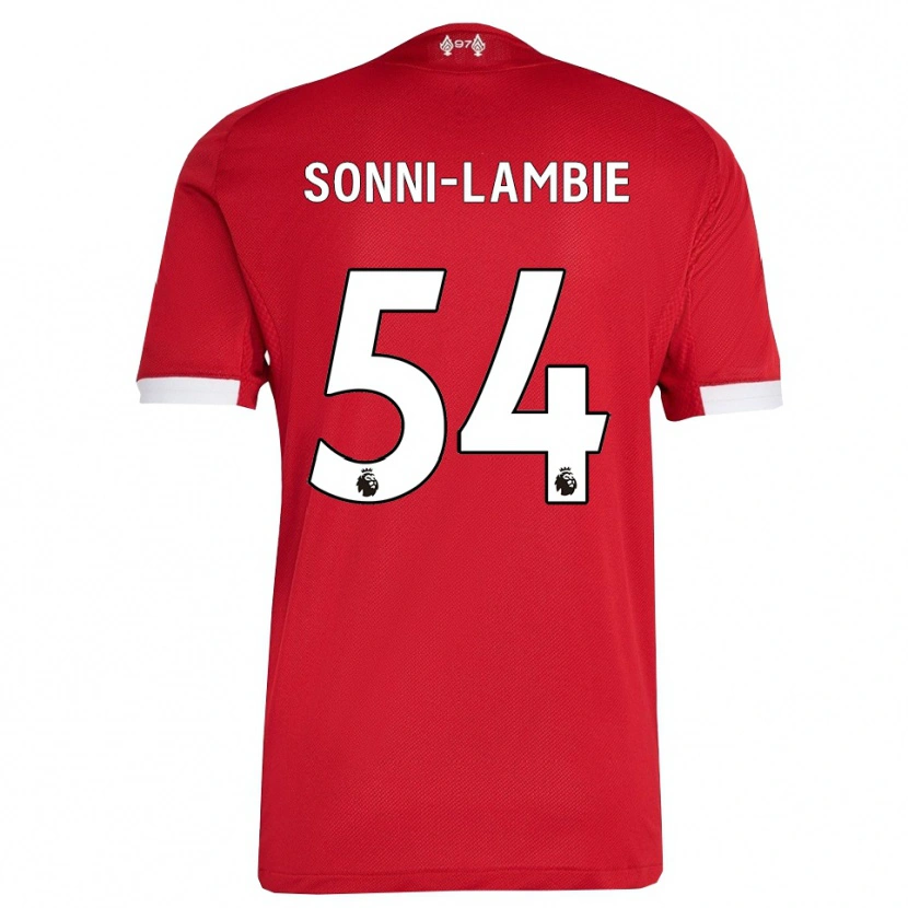 Danxen Kid Joshua Sonni-Lambie #54 Red White Home Jersey 2025/26 T-Shirt