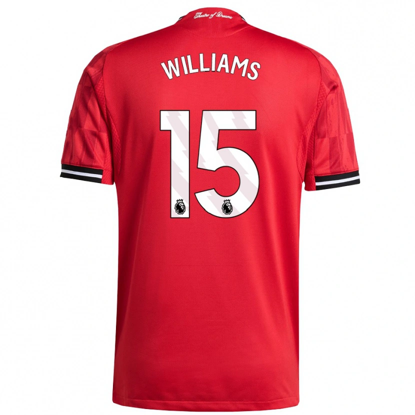 Danxen Kid Joe Williams #15 Red Black White Home Jersey 2025/26 T-Shirt