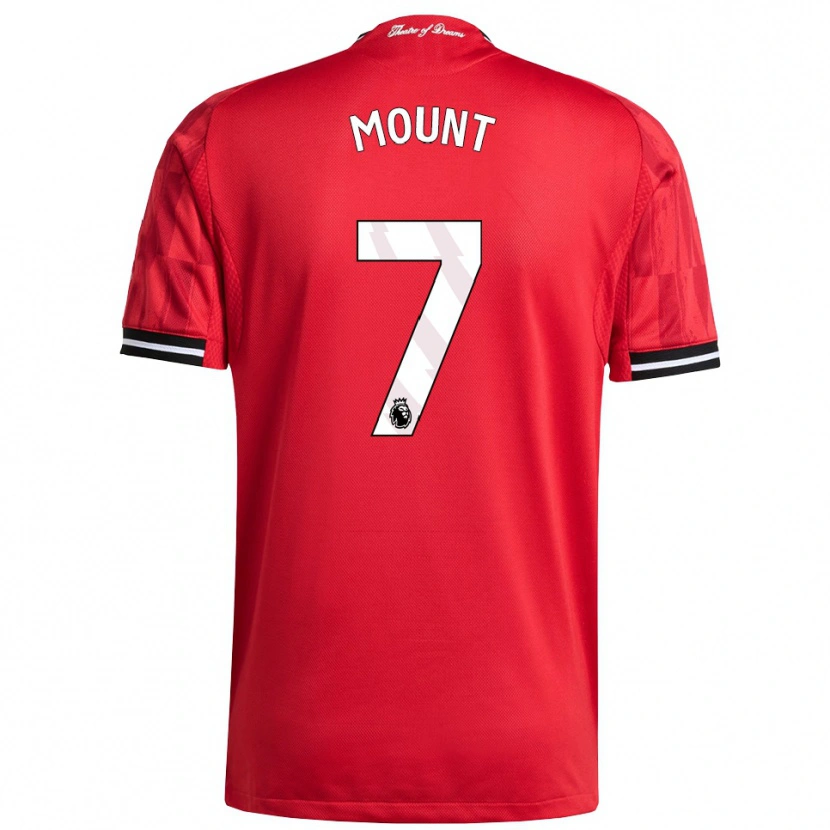 Danxen Kid Mason Mount #7 Red Black White Home Jersey 2025/26 T-Shirt