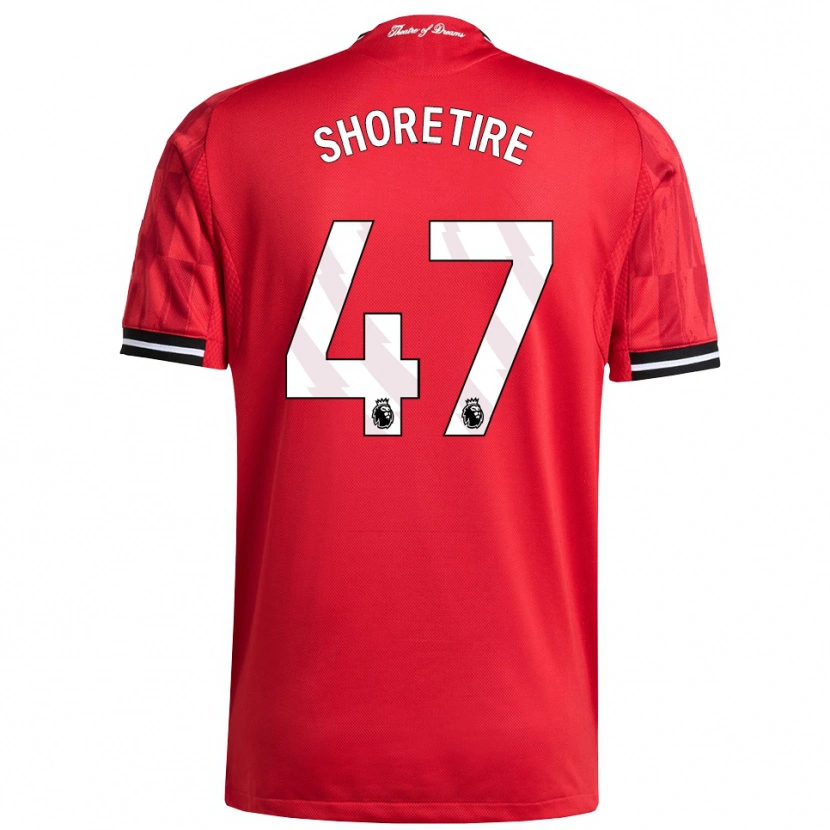 Danxen Kid Shola Shoretire #47 Red Black White Home Jersey 2025/26 T-Shirt