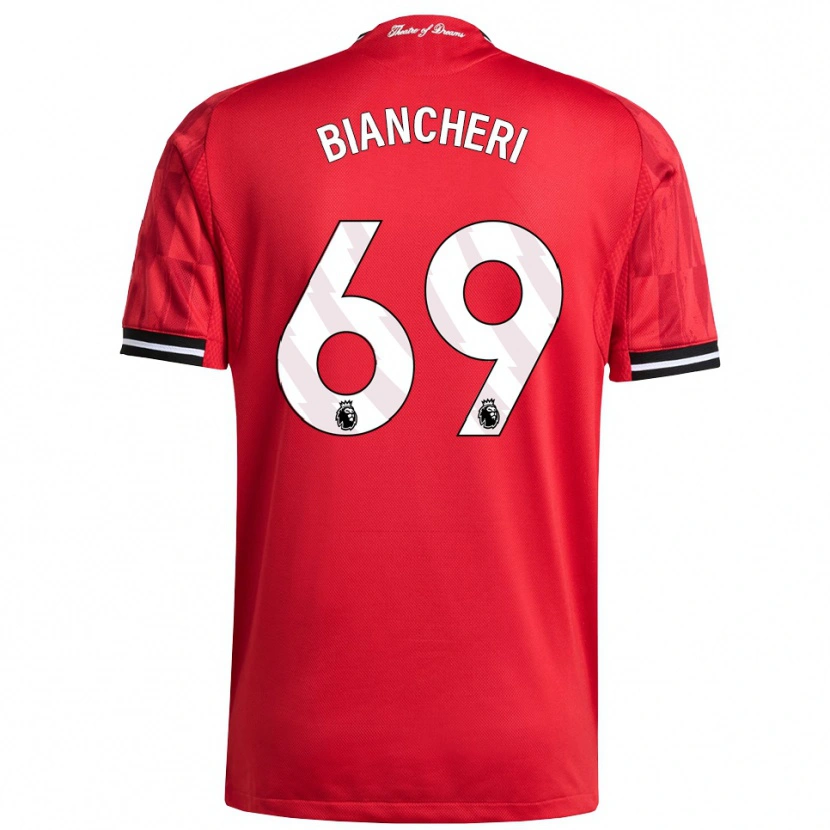Danxen Kid Gabriele Biancheri #69 Red Black White Home Jersey 2025/26 T-Shirt